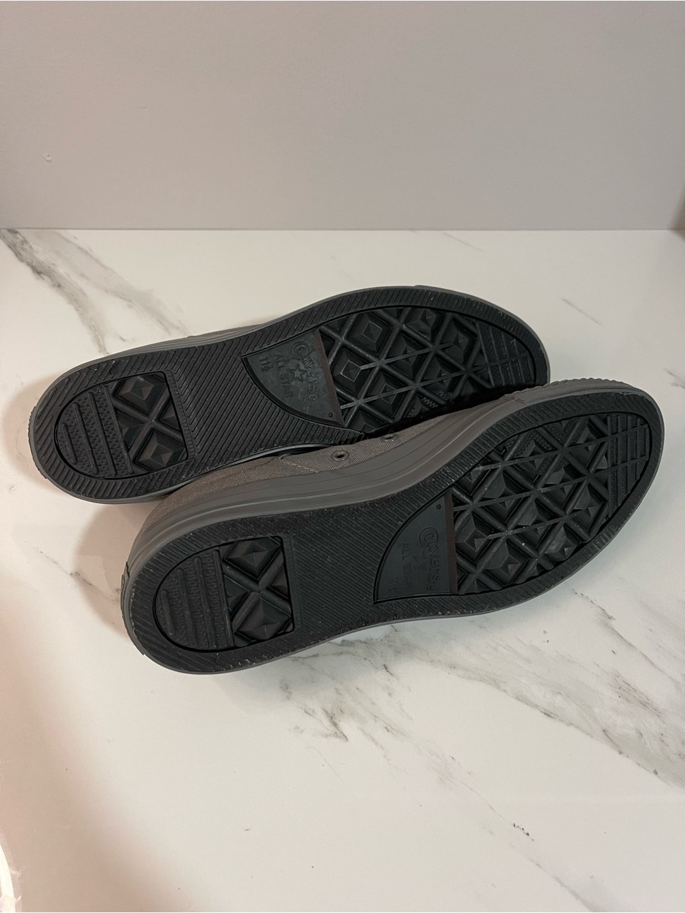Converse Men's Low-Top Sneakers in Dark Gray - Picture 6 of 7